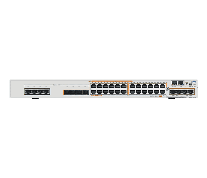 ZXR10 5950-36PM-H    24*GE RJ45+4*GE Combo+2*扩展槽，支持POE/POE+，部分端口支持双通道POE+