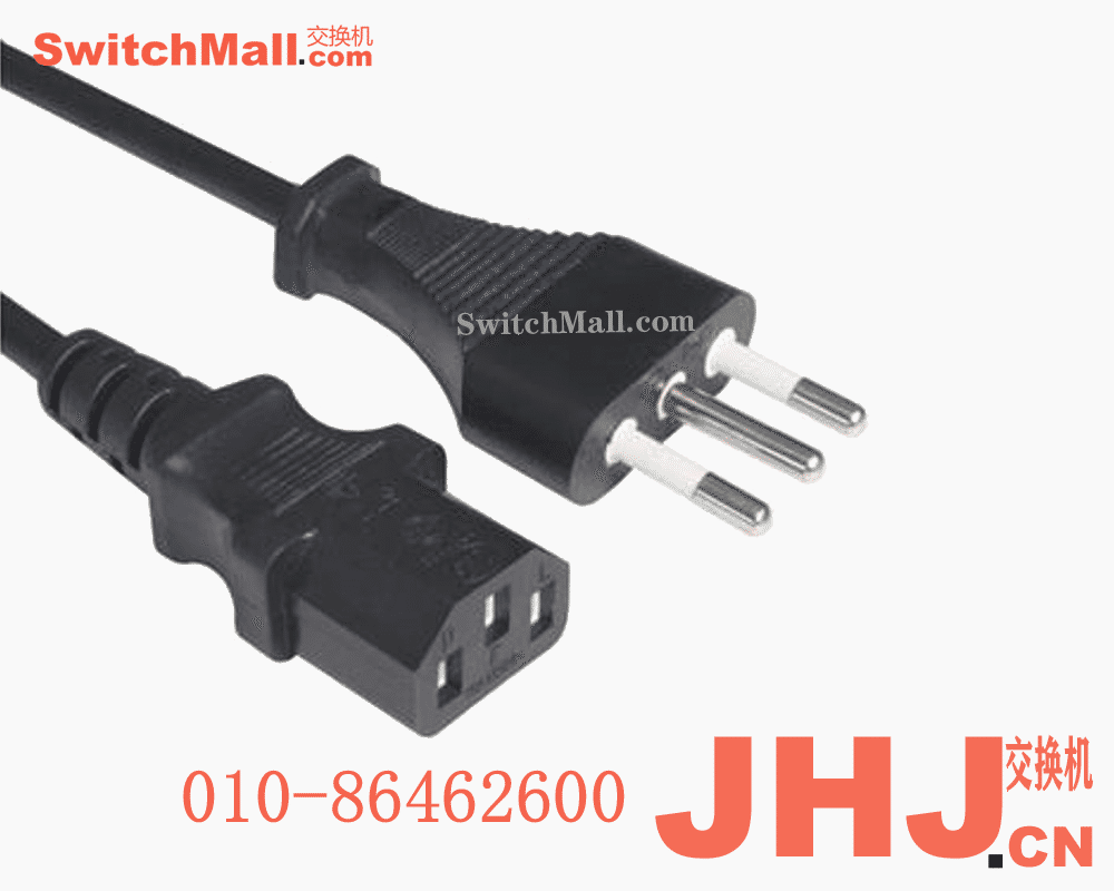 CAB-250V-10A-IS   AC Power Cord – 250V, 10A – Israel (2.5 meter)