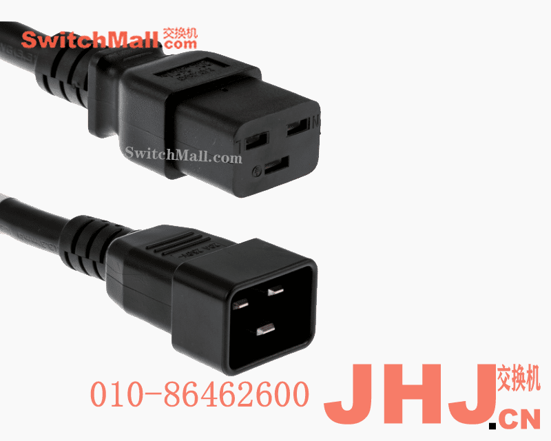 Cisco CAB-C19-CBN|电源延长线| CAB-C19-CBN |思科电源线跳线|Cabinet Jumper Power Cord, 250 VAC 16A, C20-C19 Connectors
