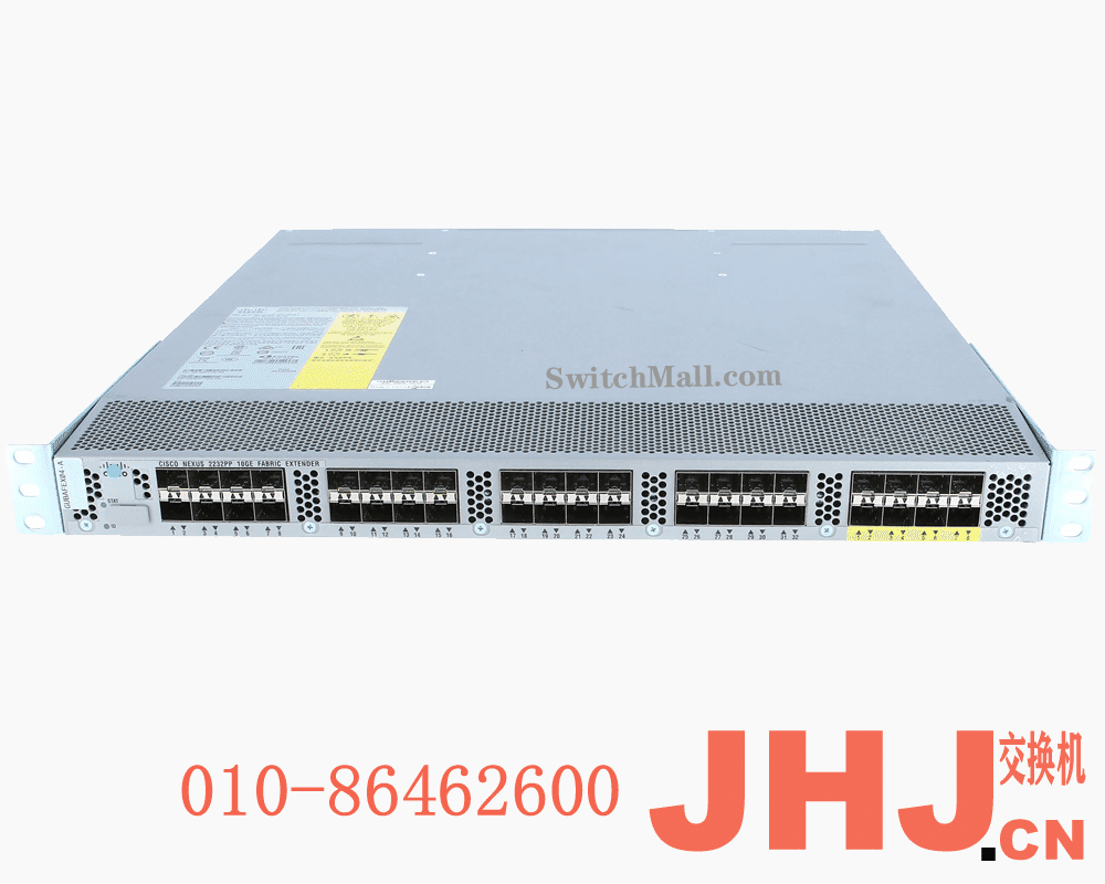 N2K-C2232PP Cisco Nexus 2232PP Series 10GE Fabric Extender, 2PS, 1 Fan Module, 32×1/10GE (req SFP/SFP+) + 8x10GE (req SFP+), choice of airflow and power supply