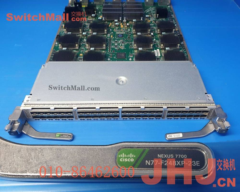 Cisco N77-F248XP-23E =|48口以太网扩展模块板卡| N77-F248XP-23E |思科数据中心交换机业务扩展模块|Nexus 7700 F2e-Series 48-Port 1 and 10G Ethernet Module (req. SFP/SFP+ modules)