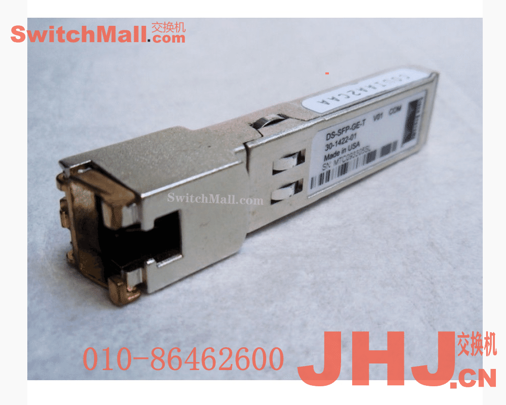 DS-SFP-GE-T= | 思科光纤存储交换机千兆电口模块| Cisco DS-SFP-GE-T  |思科光纤存储交换机电口模块| 1-Gbps Copper Gigabit Ethernet SFP, 1000Base-T, RJ-45, Spare