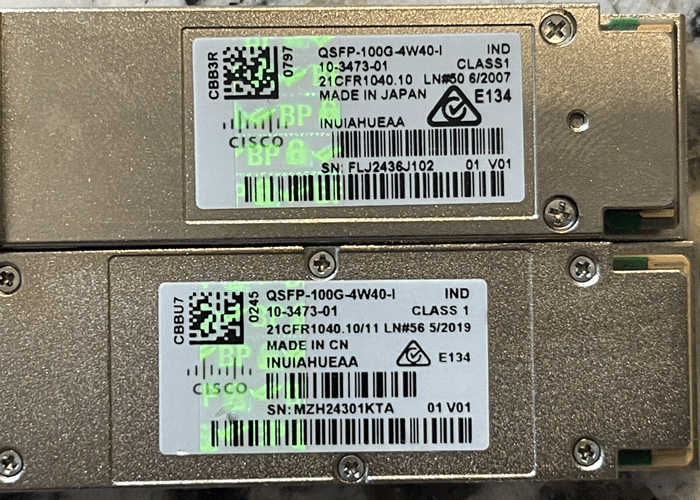 QSFP-100G-4W40-I=