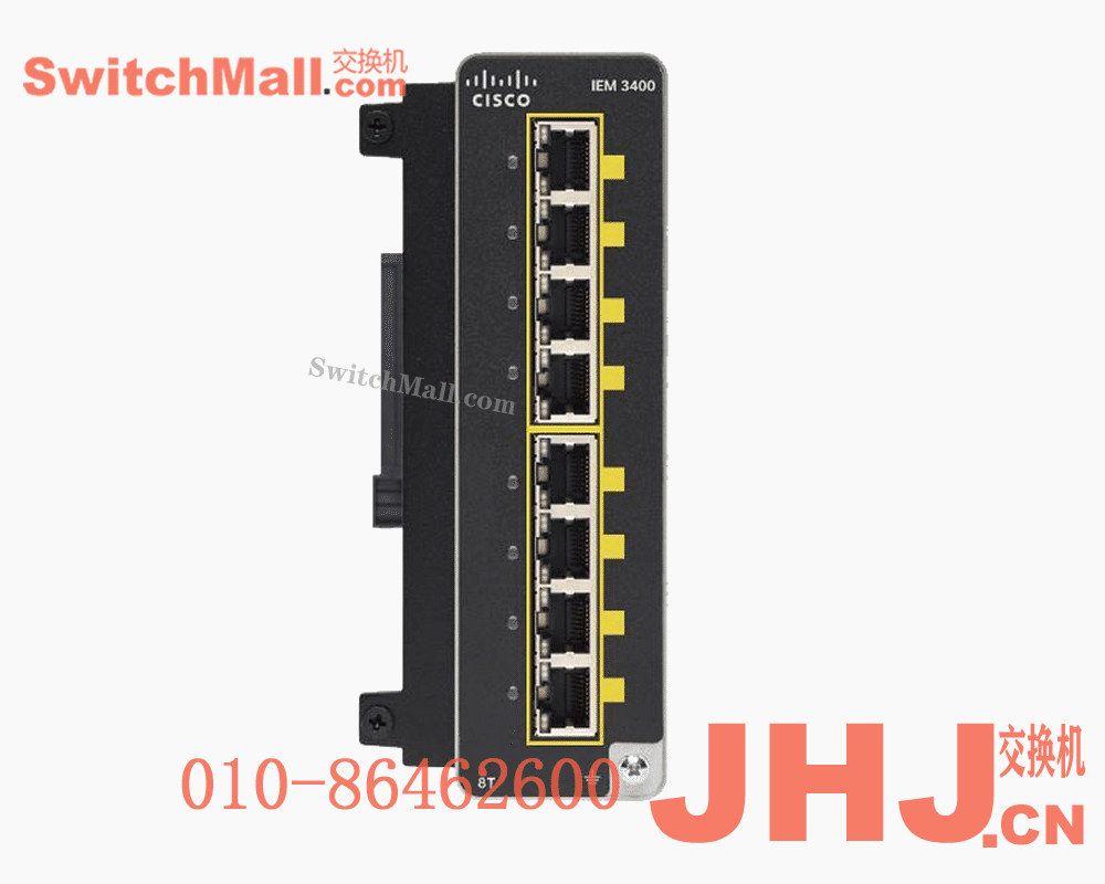 IEM-3400-8T= | 思科工业交换机IE3400系列8个千兆Ge口扩展模块| Cisco IEM-3400-8T |  Catalyst IE3400 with 8 GE Copper ports, Expansion Module