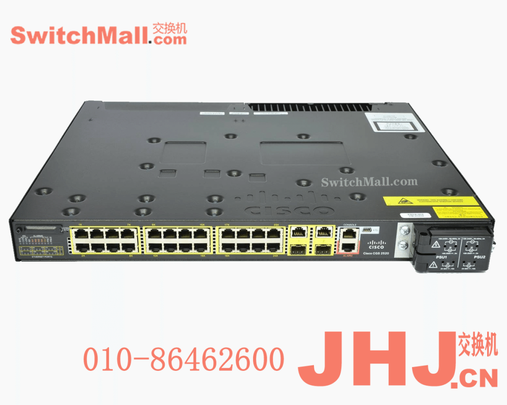 CGS-2520-24TC= | 思科工业交换机CGS 2520系列| Cisco CGS-2520-24TC | 24个百兆电口，2个千兆光电复用口 | CGS2520 with 24FE Copper and 2 GE combo uplinks