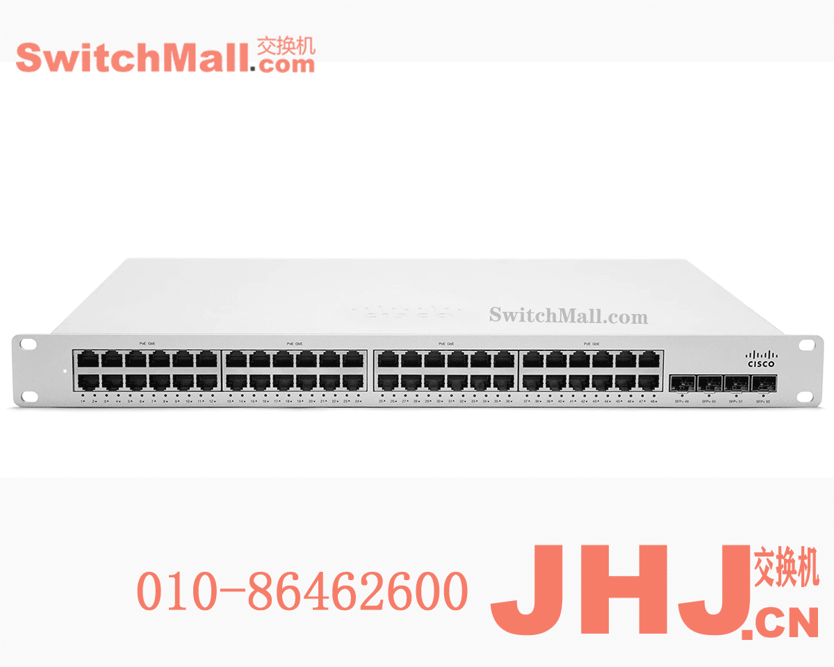 MS250-48LP-HW= | 思科Meraki MS250系列云管理交换机| 48口千兆POE交换机 | Cisco MS250-48LP-HW | Meraki MS250-48LP L3 Stck Cld-Mngd 48x GigE 370W PoE Switch.